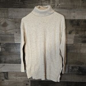 ply cashmere Cream cashmere Turtleneck Sweater